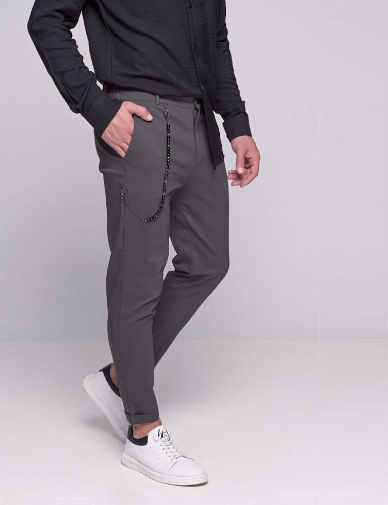 Ben Tailor Ανδρικό ανθρακί υφασμάτινο παντελόνι Kowalski 0398K φωτογραφία